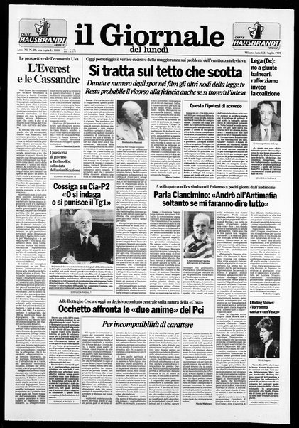 Il giornale del lunedi